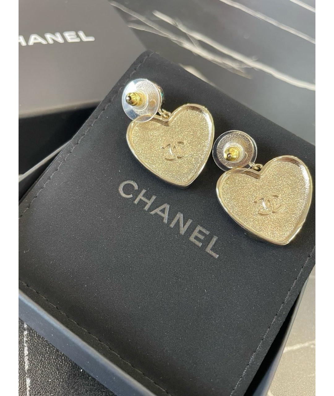 CHANEL Золотые серьги, фото 4