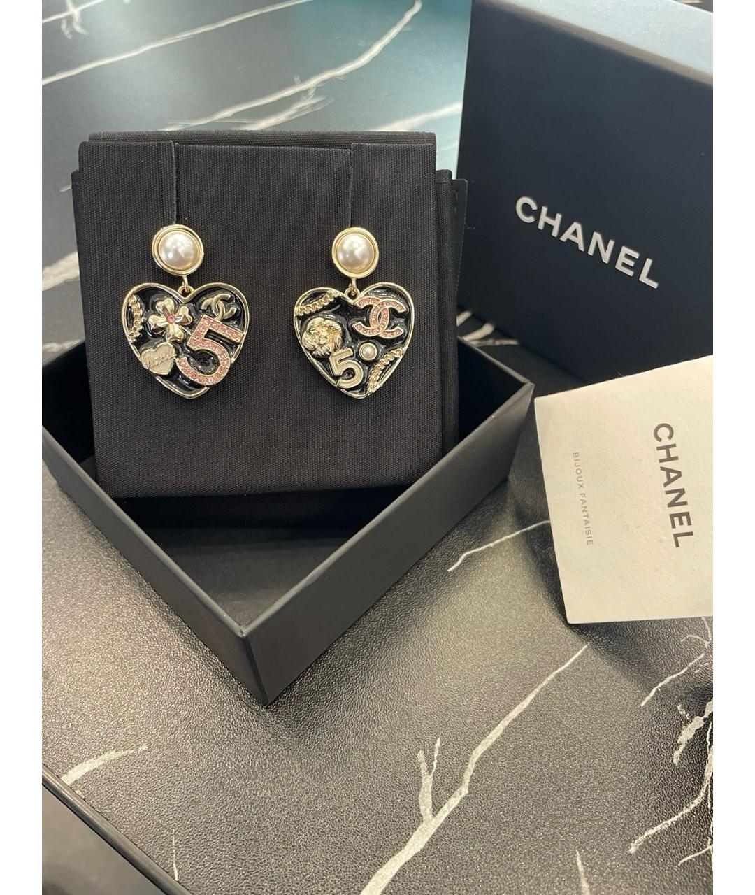 CHANEL Золотые серьги, фото 8