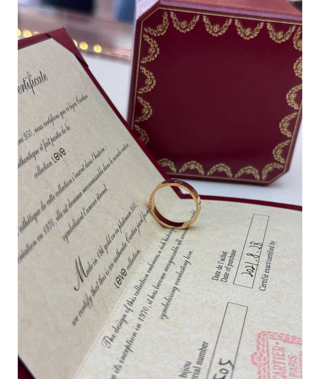 CARTIER Золотое кольцо из розового золота, фото 4