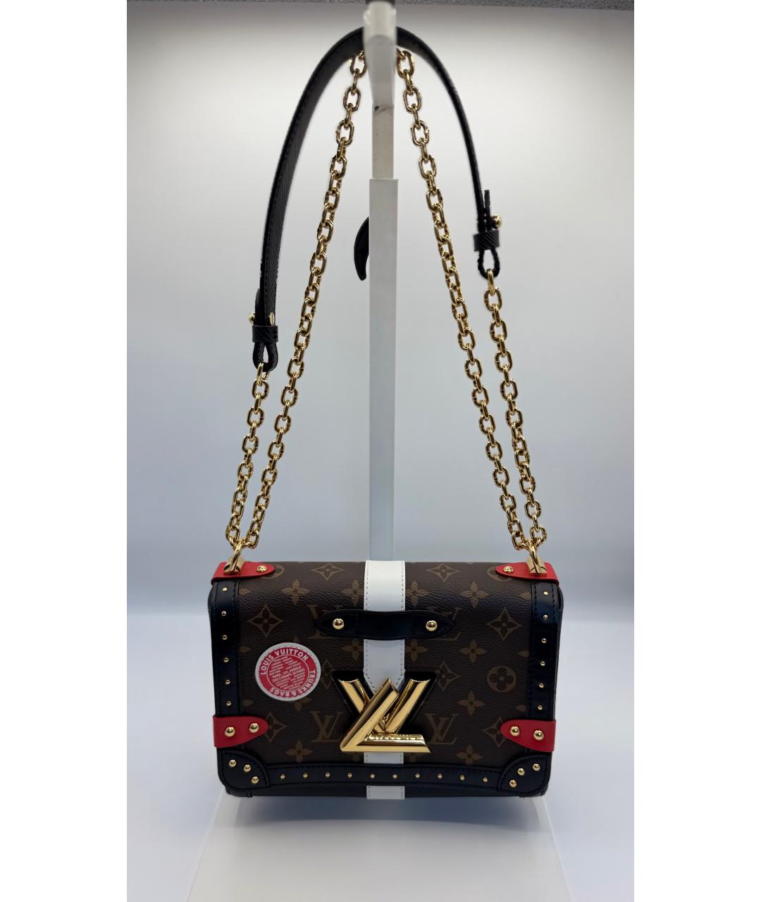 LOUIS VUITTON Коричневая канва сумка через плечо, фото 10