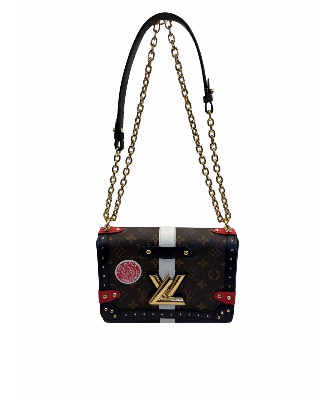 LOUIS VUITTON Коричневая канва сумка через плечо, фото 1