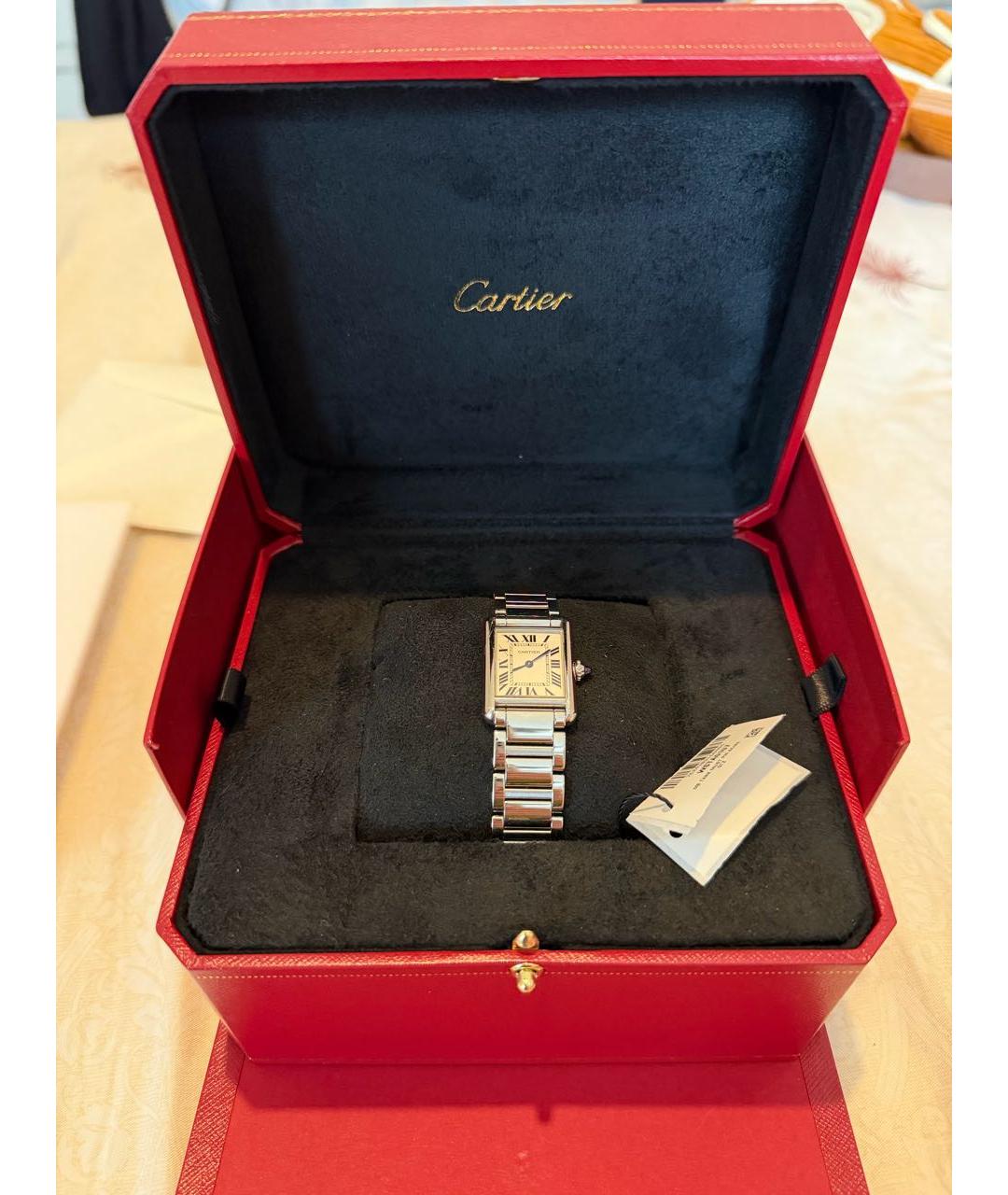 CARTIER Серебряные металлические часы, фото 9