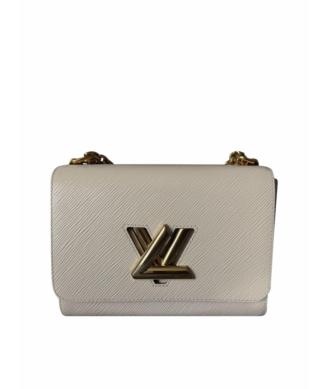 LOUIS VUITTON Белая кожаная сумка через плечо, фото 1