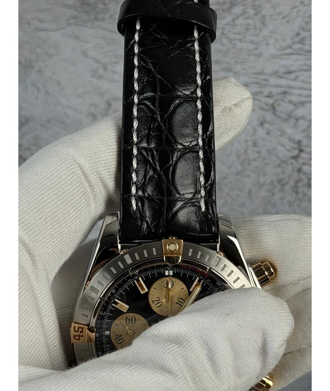 BREITLING Черные металлические часы, фото 6