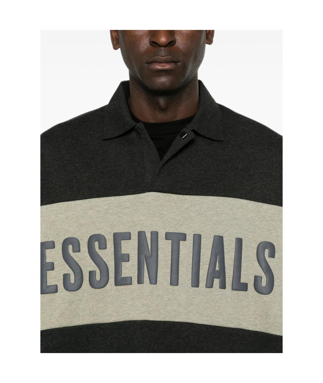 FEAR OF GOD ESSENTIALS Серая хлопковая футболка, фото 5