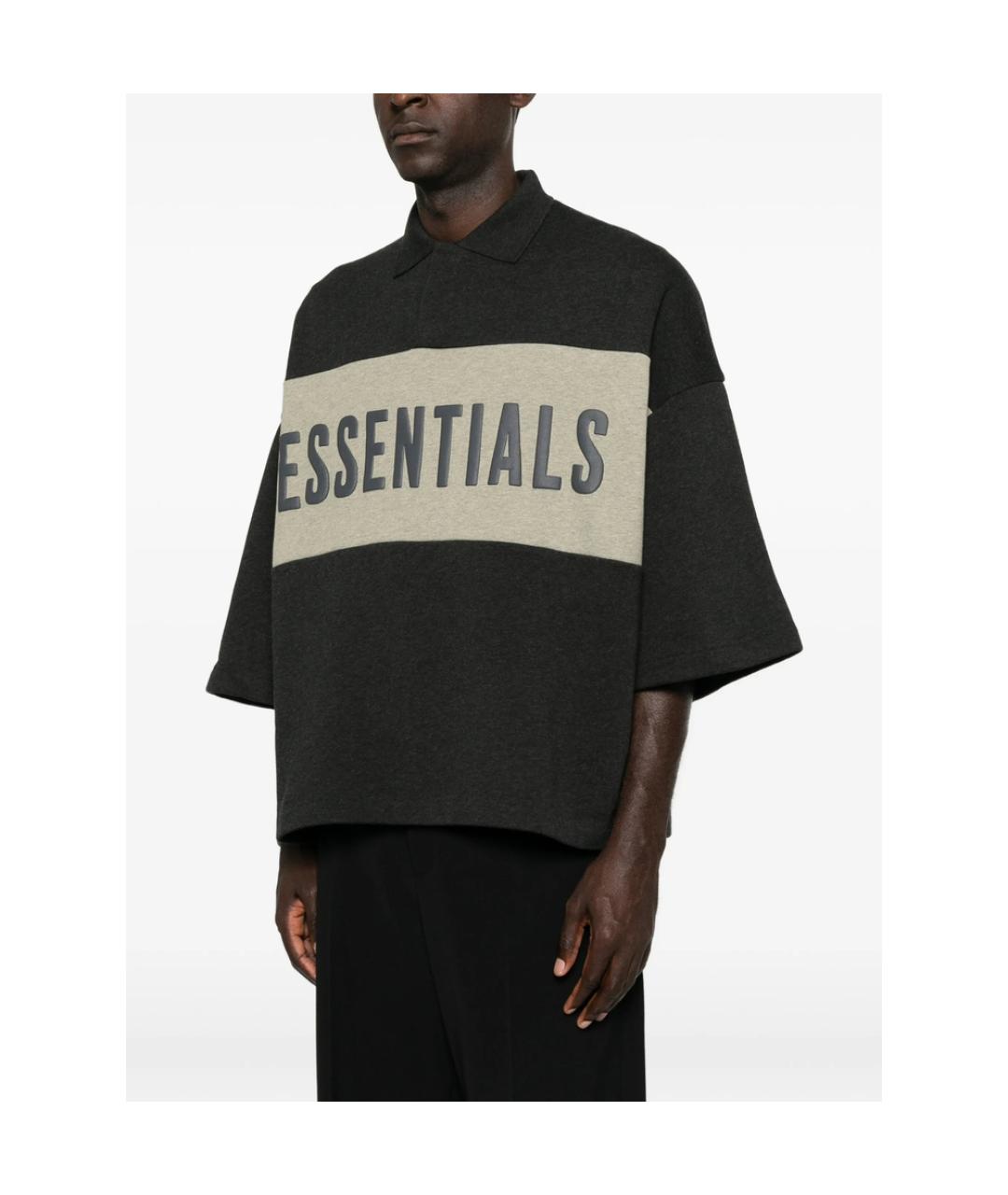 FEAR OF GOD ESSENTIALS Серая хлопковая футболка, фото 3
