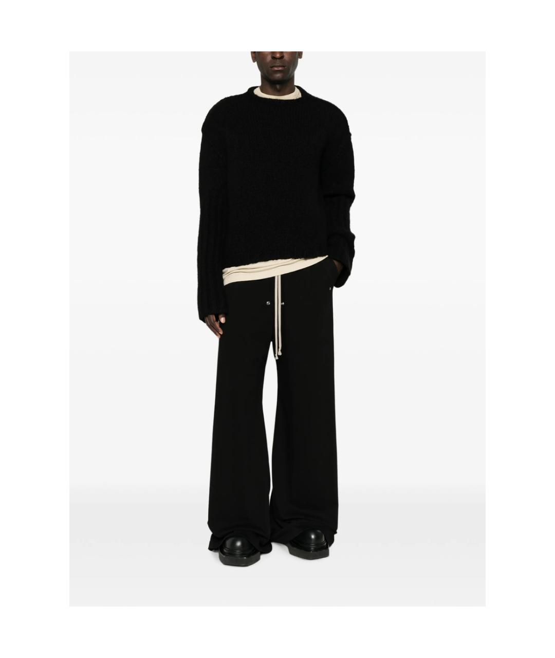 RICK OWENS Черный кашемировый джемпер / свитер, фото 5