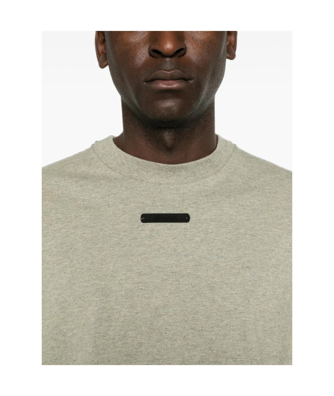 FEAR OF GOD ESSENTIALS Серая хлопковая футболка, фото 2