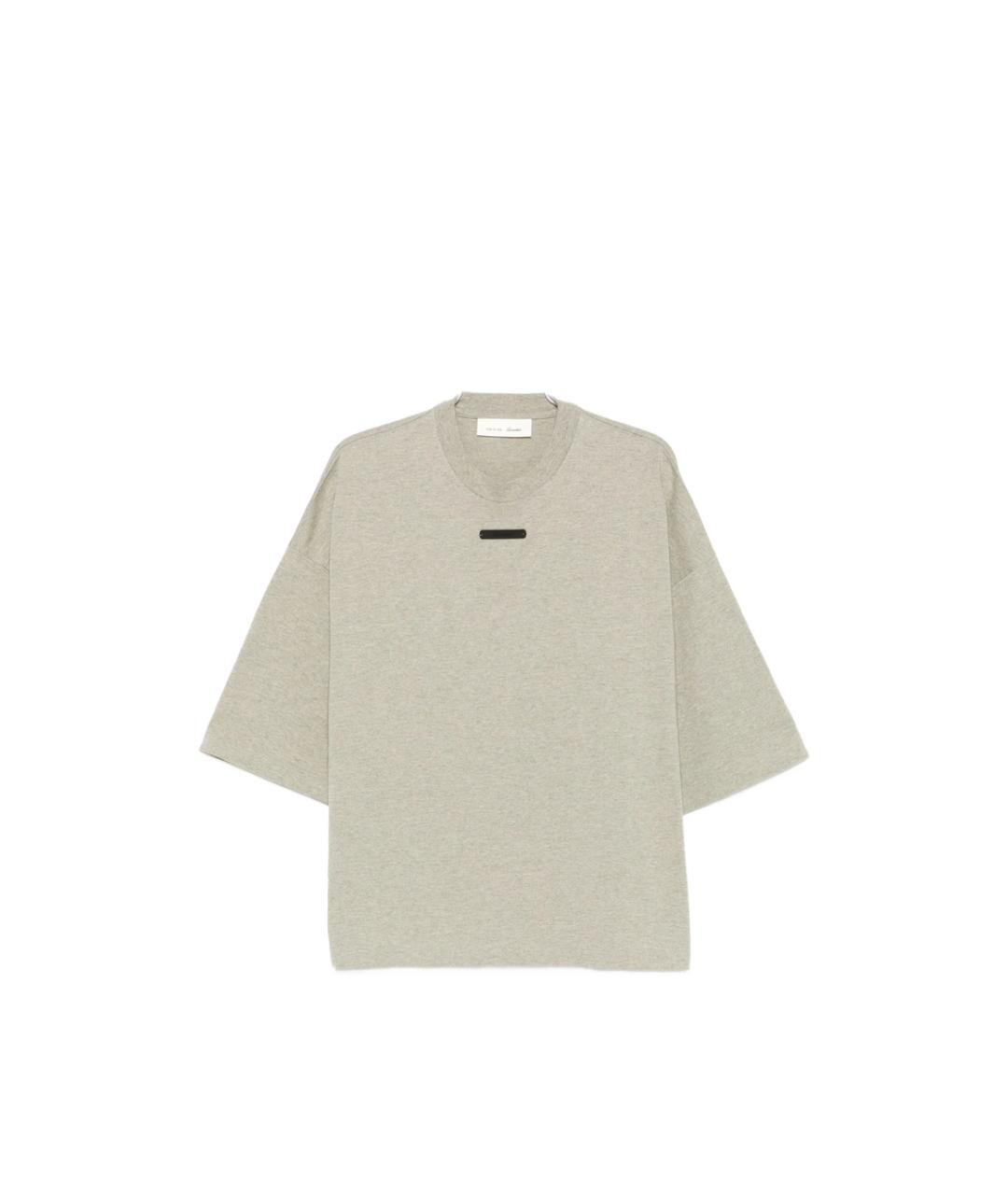 FEAR OF GOD ESSENTIALS Серая хлопковая футболка, фото 1