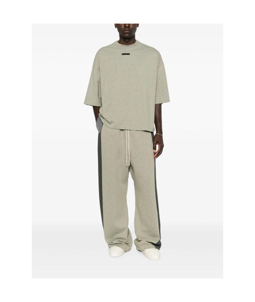 FEAR OF GOD ESSENTIALS Серая хлопковая футболка, фото 5