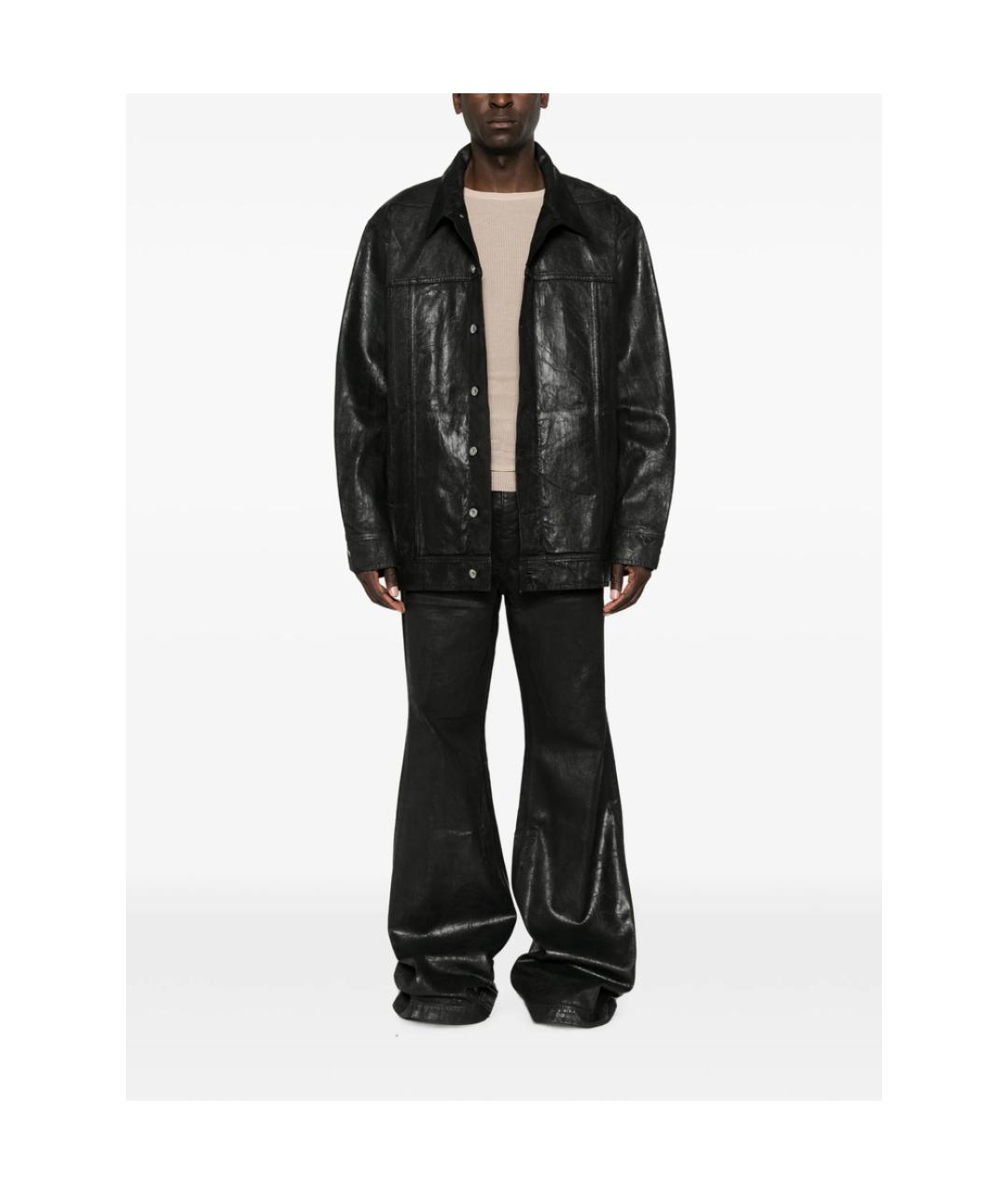 RICK OWENS DRKSHDW Черная хлопковая куртка, фото 3