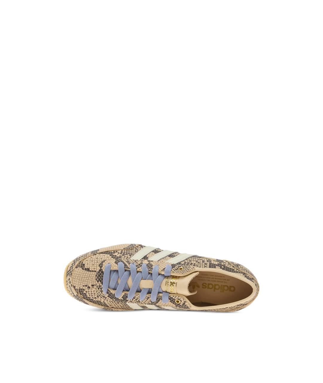 ADIDAS Бежевые кожаные кеды, фото 4