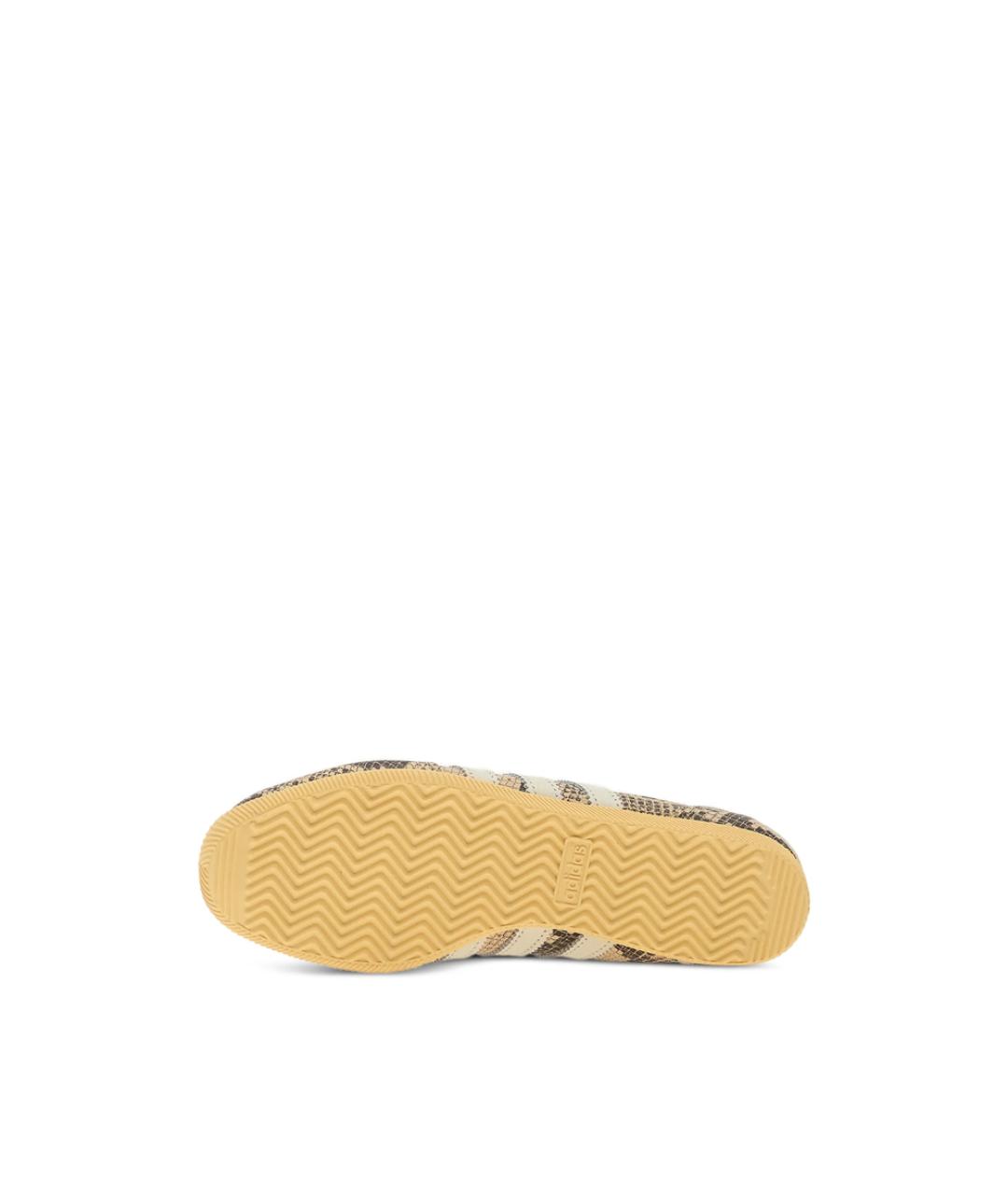 ADIDAS Бежевые кожаные кеды, фото 5