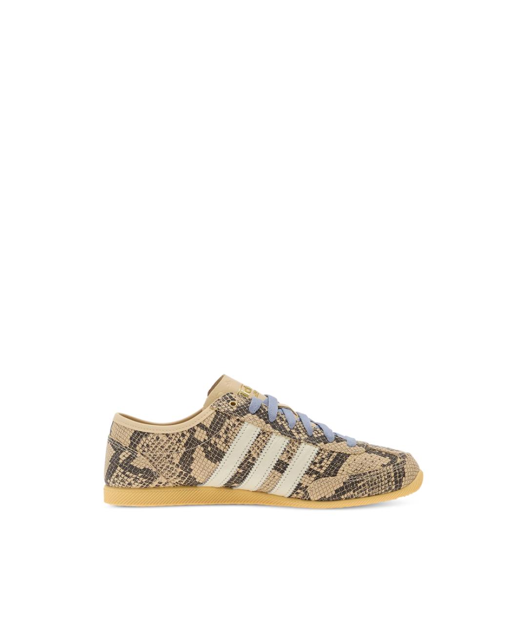 ADIDAS Бежевые кожаные кеды, фото 1