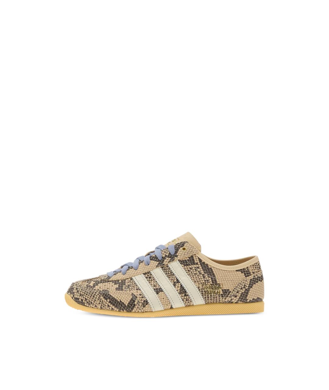 ADIDAS Бежевые кожаные кеды, фото 3