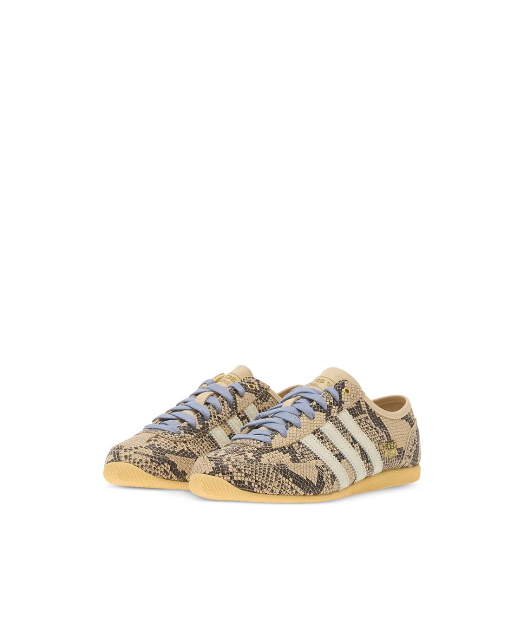 ADIDAS Бежевые кожаные кеды, фото 2