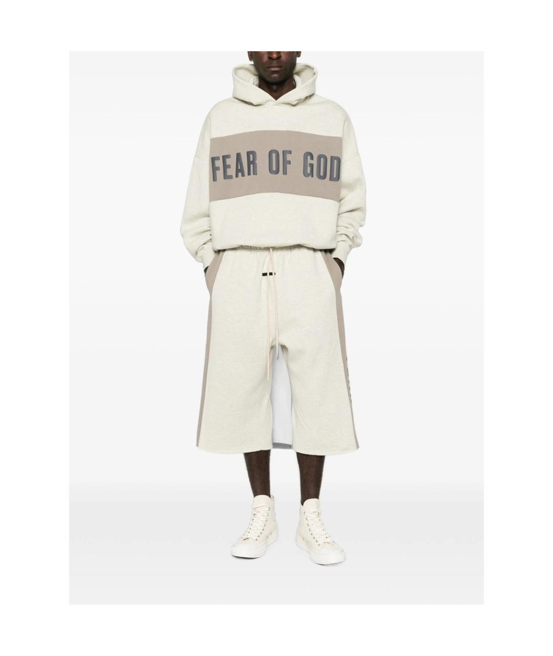 FEAR OF GOD ESSENTIALS Белые полиэстеровые повседневные брюки, фото 5