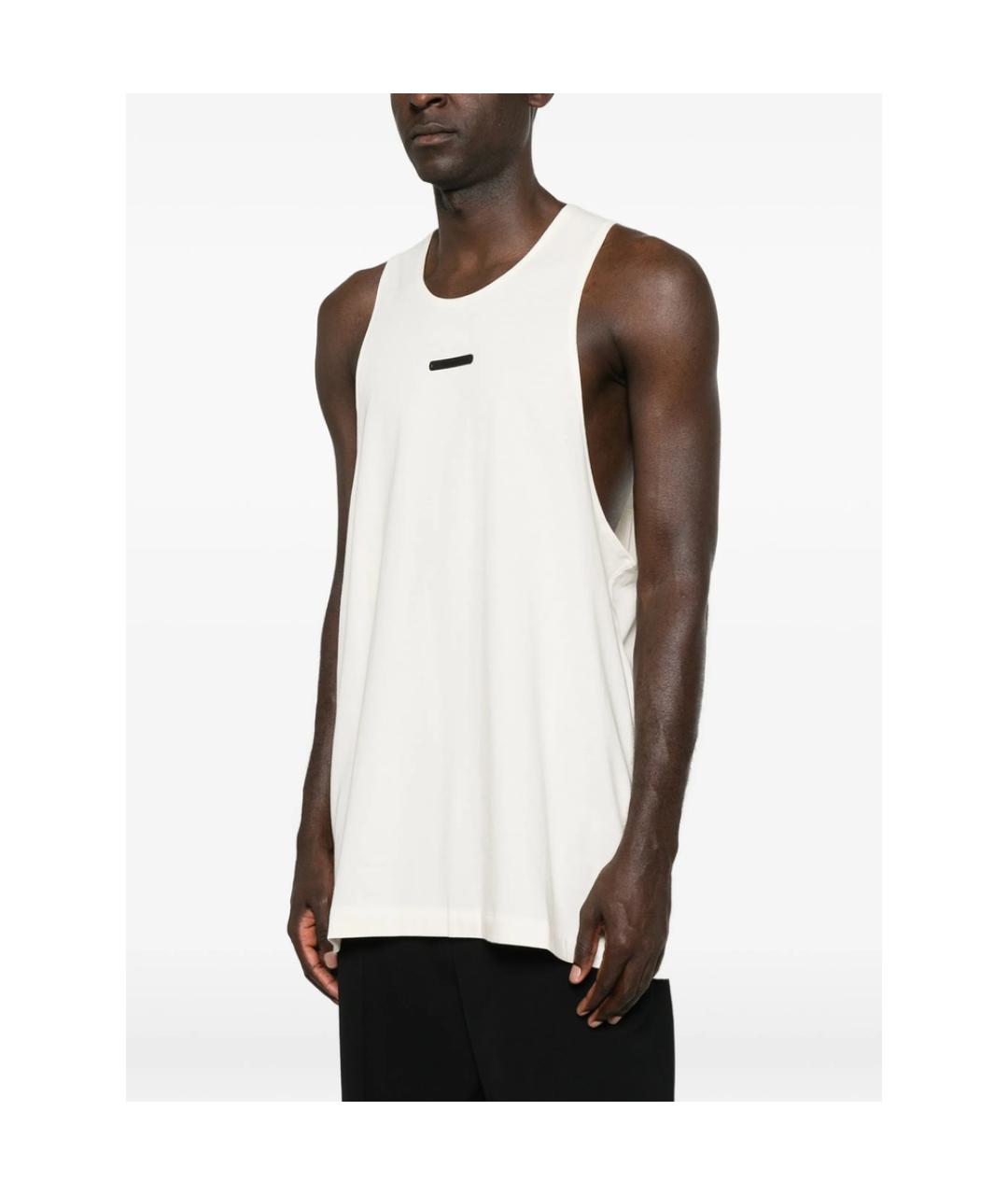 FEAR OF GOD ESSENTIALS Белая хлопковая майка, фото 3