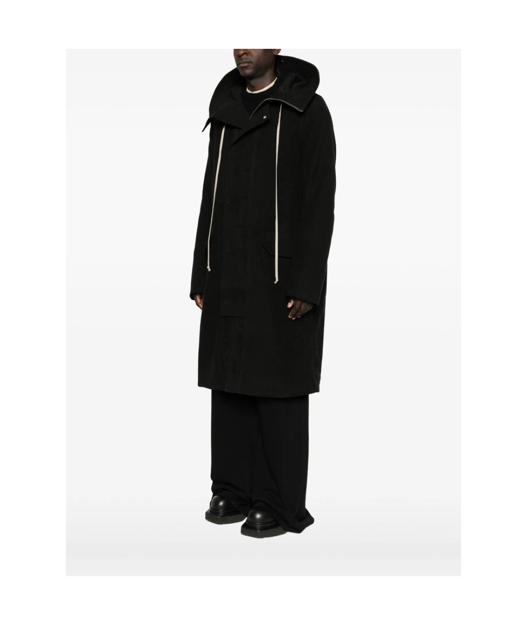 RICK OWENS Черная хлопковая парка, фото 4