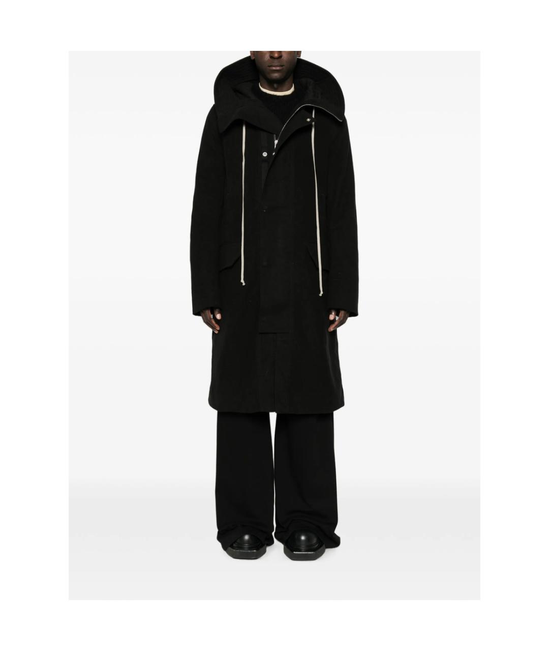 RICK OWENS Черная хлопковая парка, фото 5