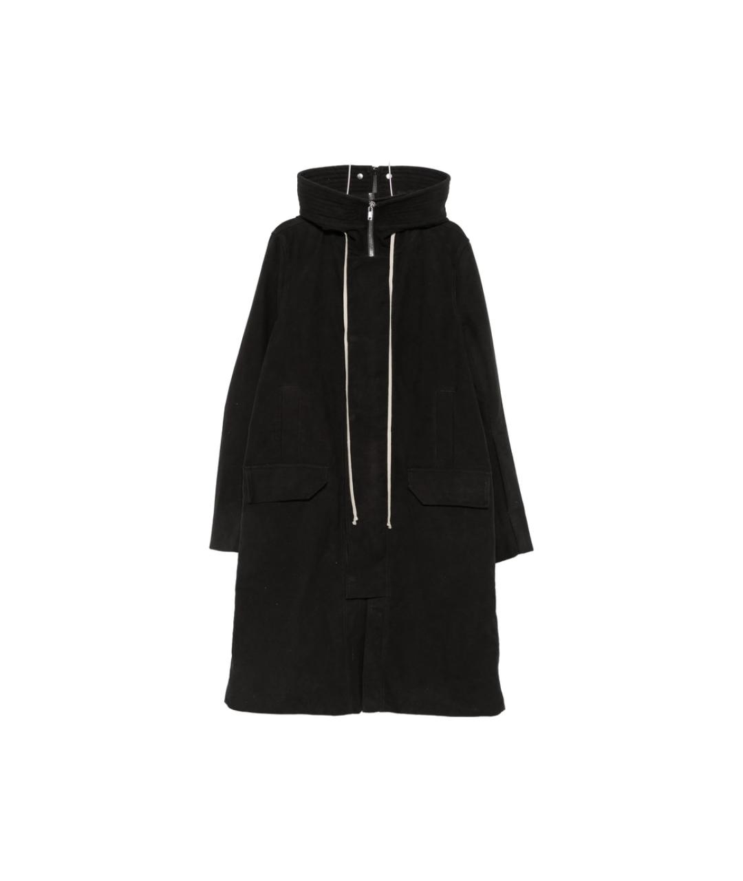 RICK OWENS Черная хлопковая парка, фото 1