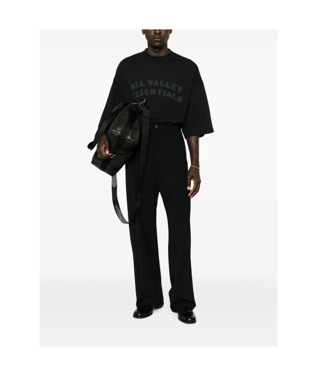 FEAR OF GOD ESSENTIALS Черная хлопковая футболка, фото 5