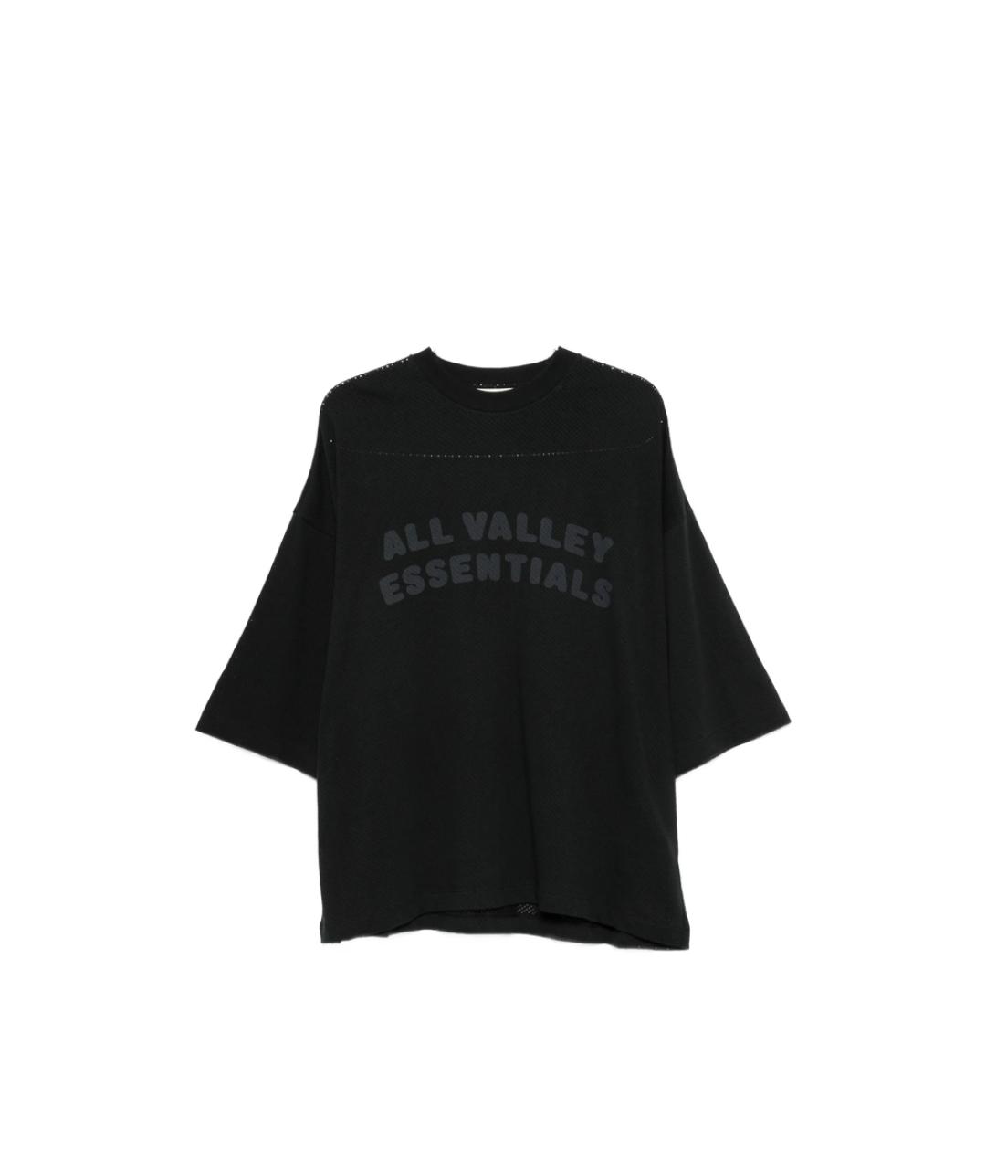 FEAR OF GOD ESSENTIALS Черная хлопковая футболка, фото 1