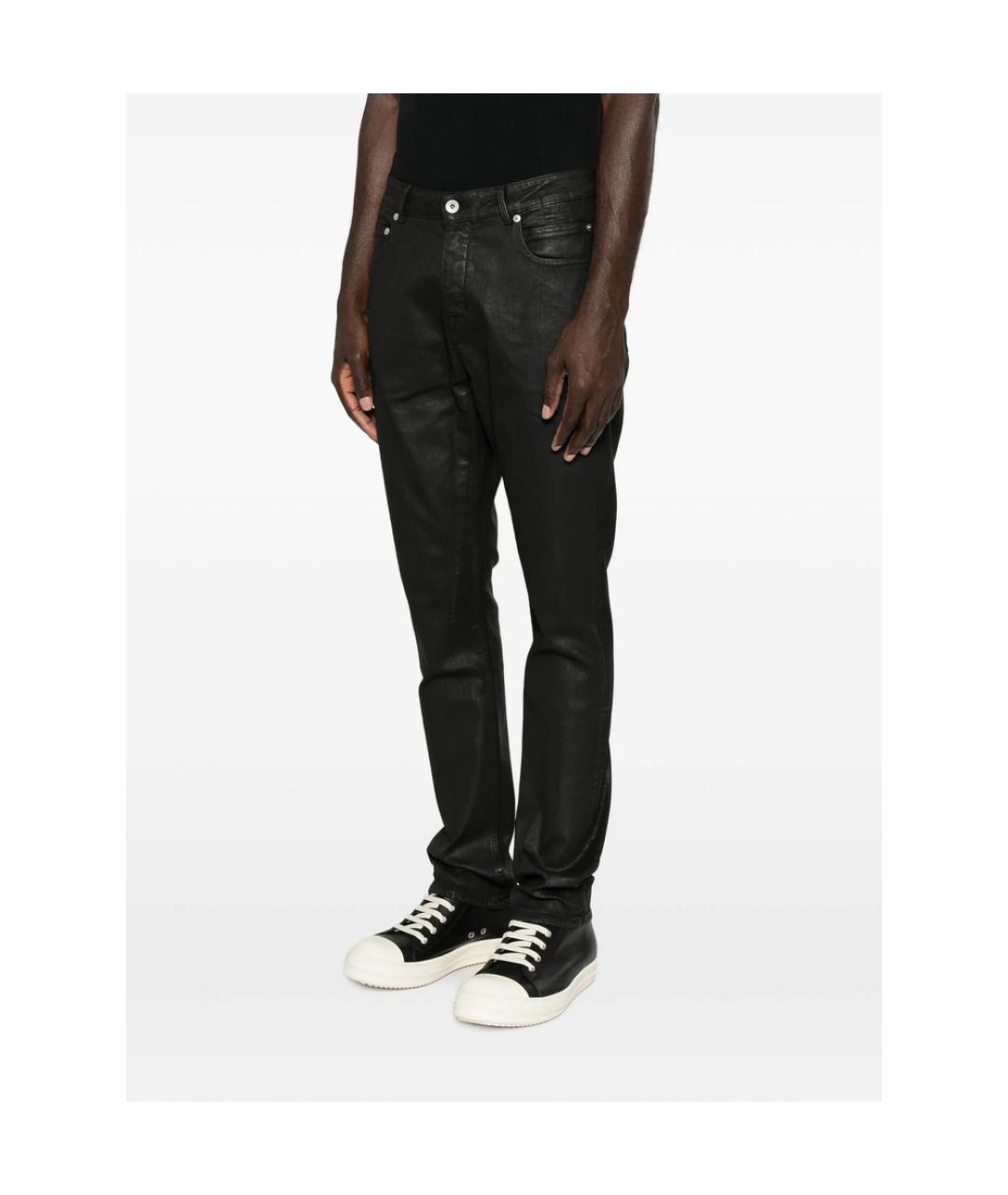 RICK OWENS DRKSHDW Черные хлопковые джинсы скинни, фото 5