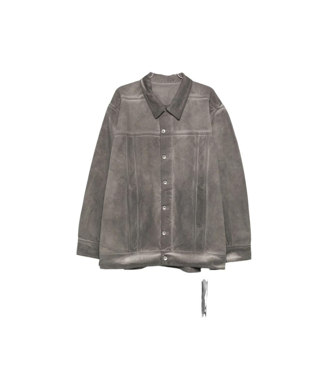 RICK OWENS DRKSHDW Серая хлопковая куртка, фото 1