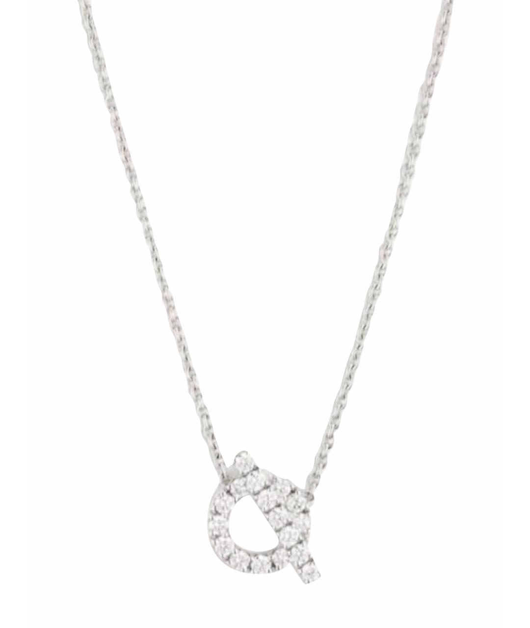 HERMES Серебряное колье из белого золота, фото 1