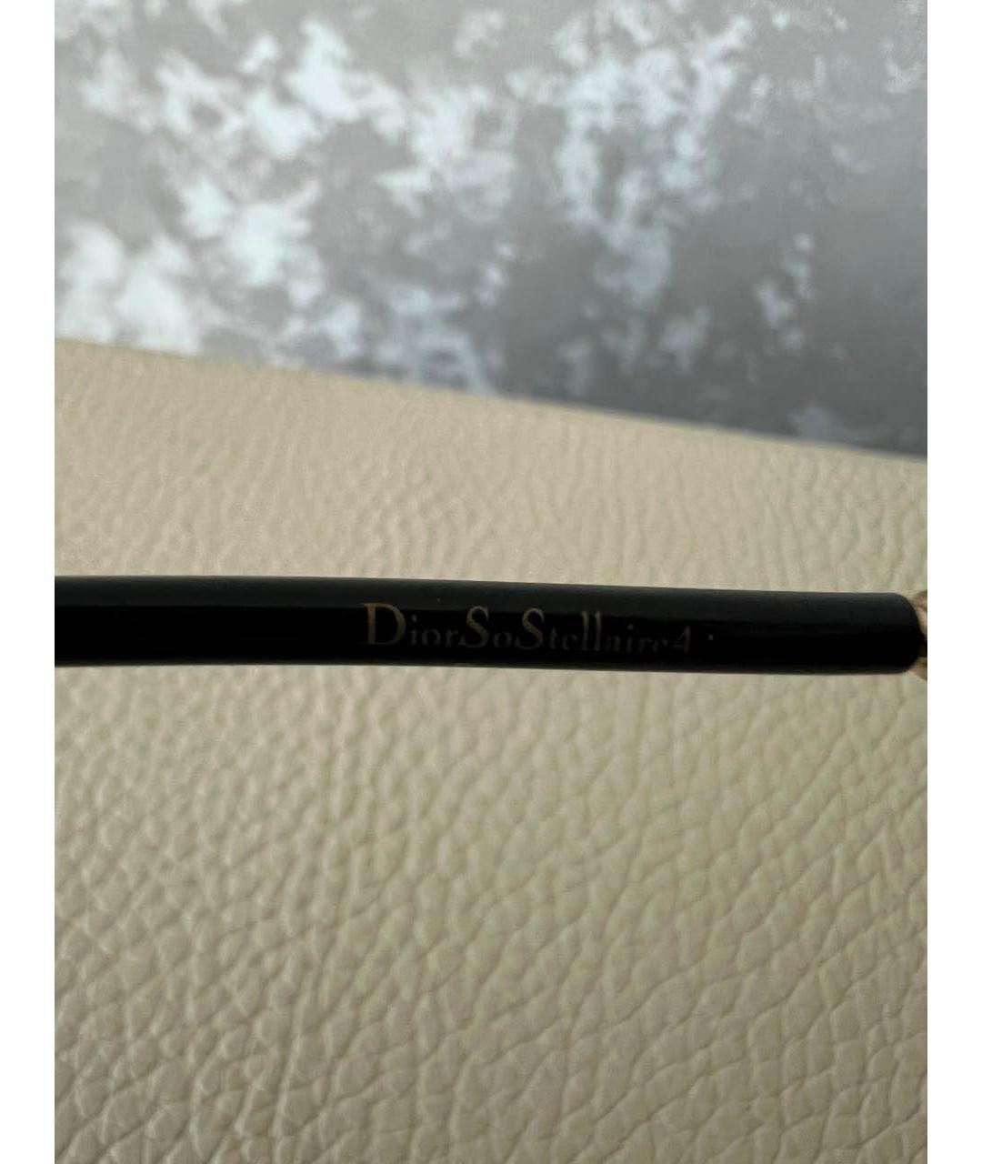 CHRISTIAN DIOR Черные пластиковые солнцезащитные очки, фото 3