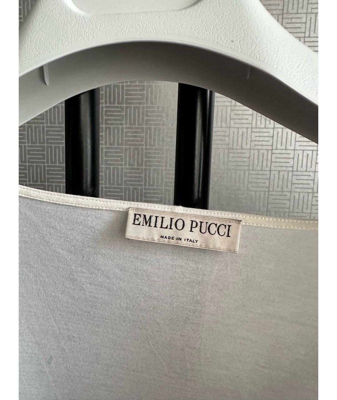 EMILIO PUCCI Белая хлопковая туника, фото 3