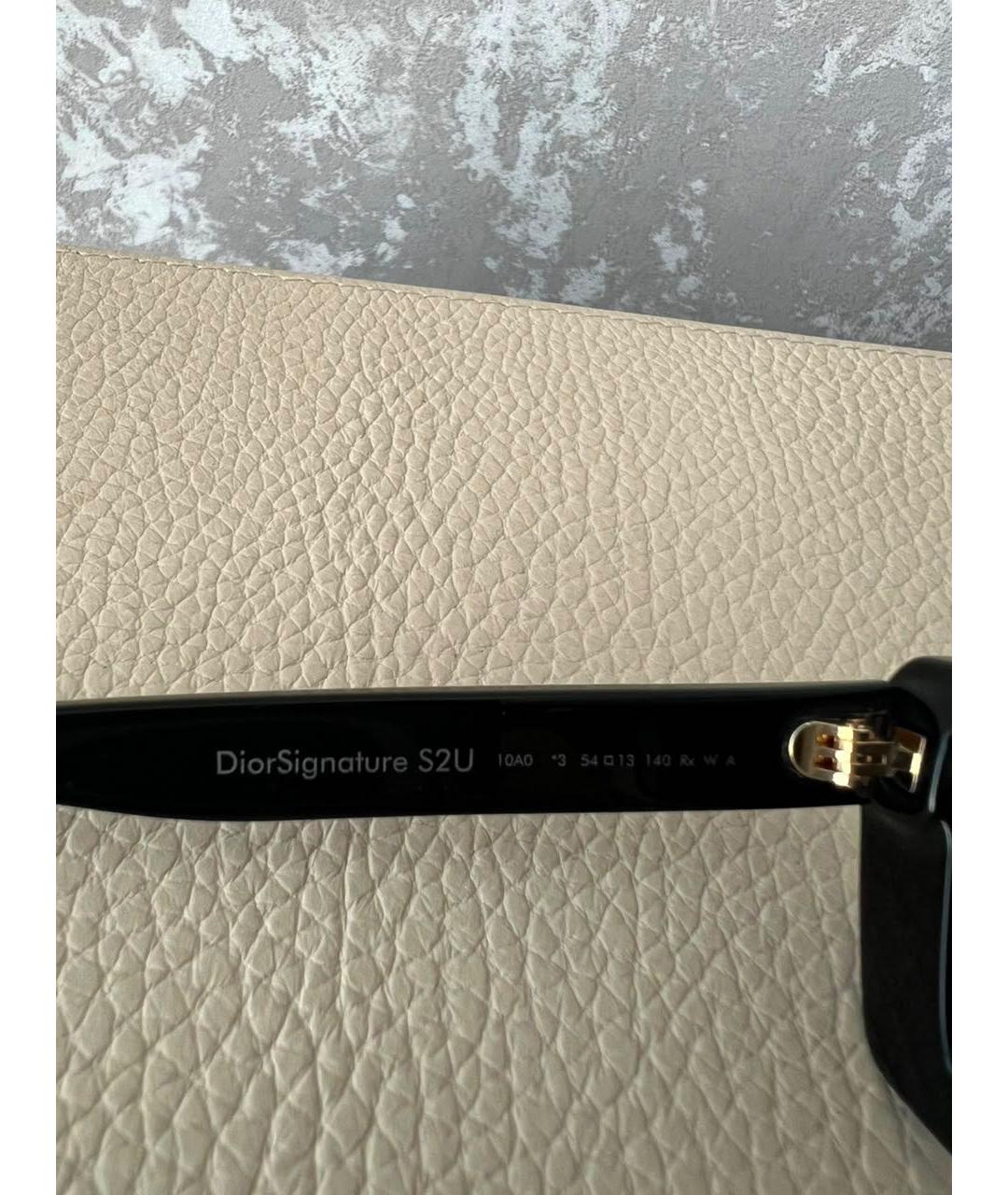 CHRISTIAN DIOR Черные пластиковые солнцезащитные очки, фото 5