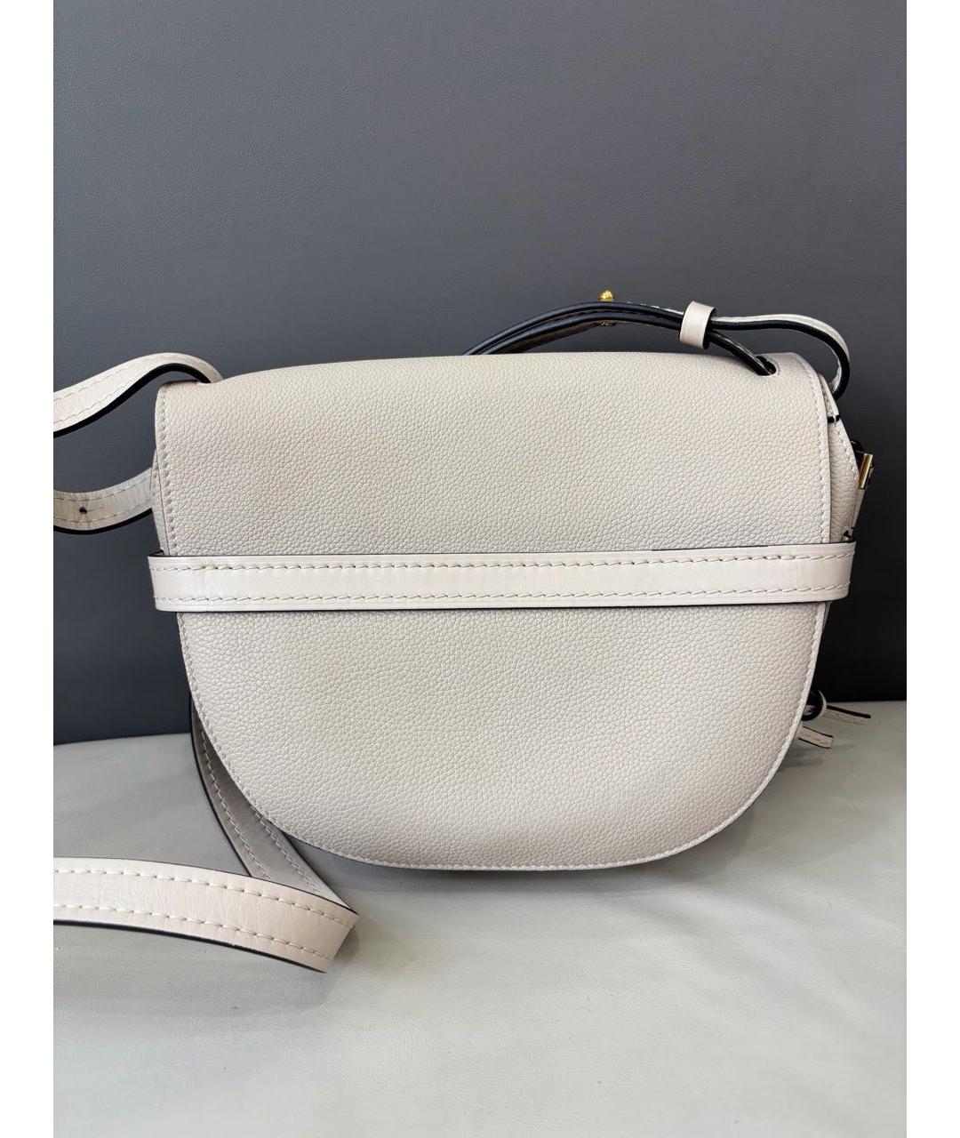 LOEWE Бежевая кожаная сумка через плечо, фото 4