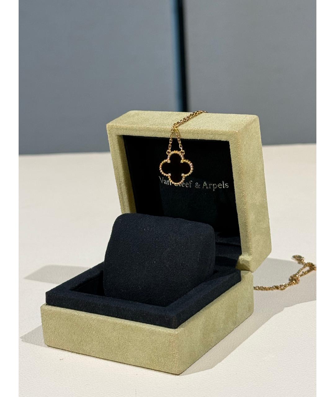 VAN CLEEF & ARPELS Черная подвеска из розового золота, фото 3
