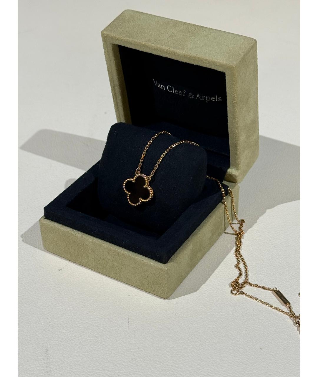VAN CLEEF & ARPELS Черная подвеска из розового золота, фото 2