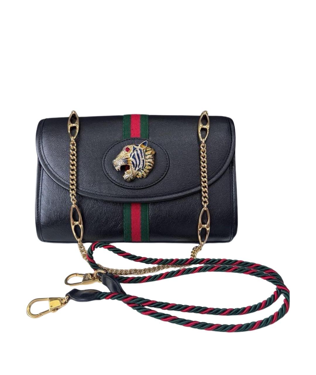 GUCCI Черная кожаная сумка через плечо, фото 1