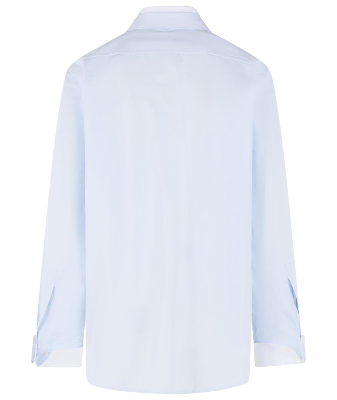 ACNE STUDIOS Голубая хлопковая кэжуал рубашка, фото 3