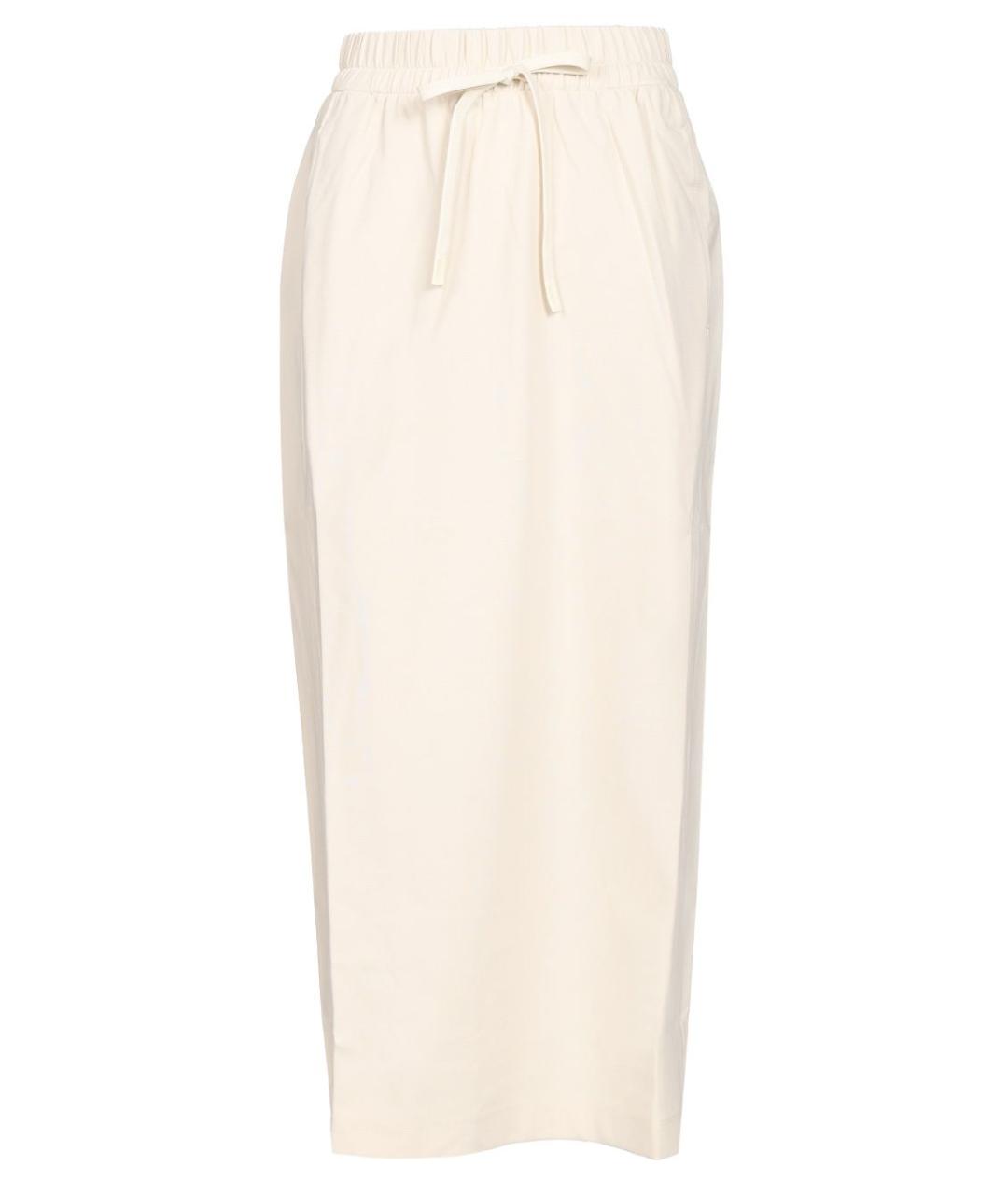 WEEKEND MAX MARA Белая лиоцелл юбка миди, фото 1