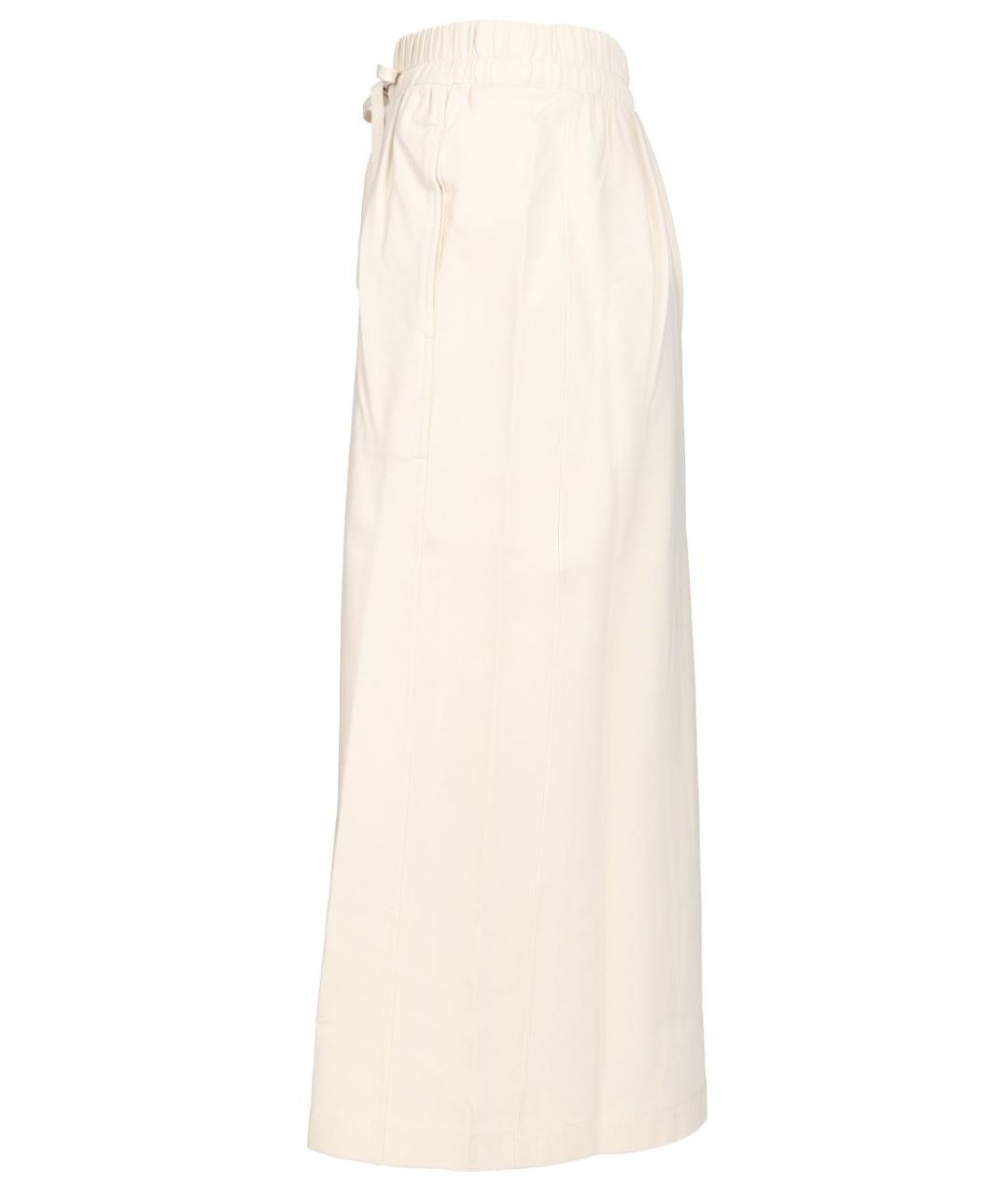WEEKEND MAX MARA Белая лиоцелл юбка миди, фото 3