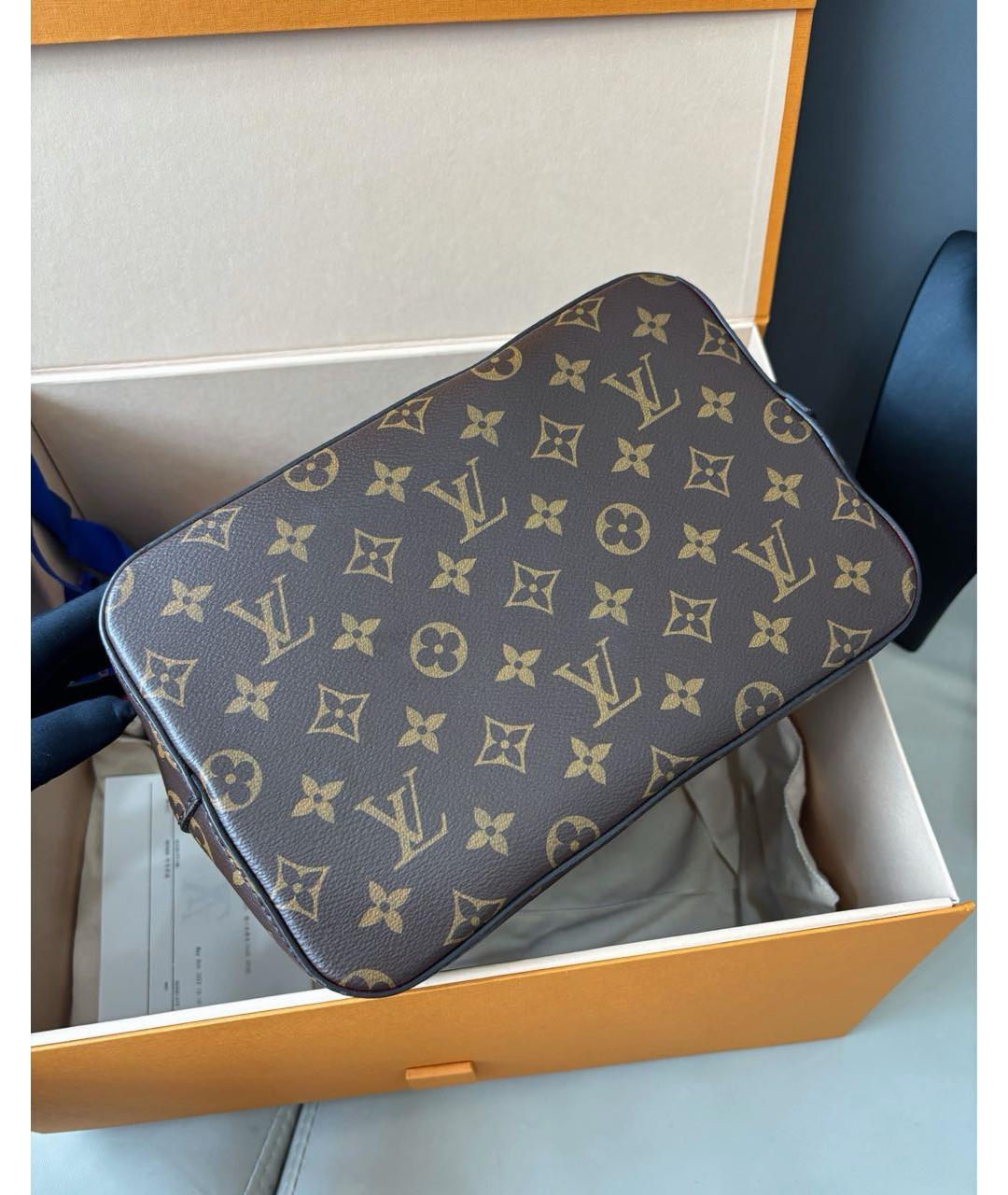LOUIS VUITTON Коричневая канва сумка через плечо, фото 6