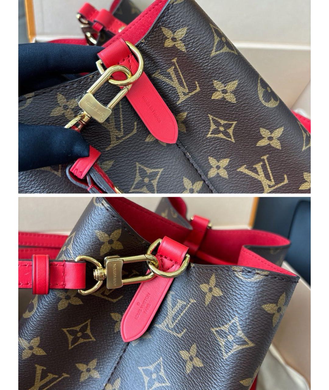 LOUIS VUITTON Коричневая канва сумка через плечо, фото 7