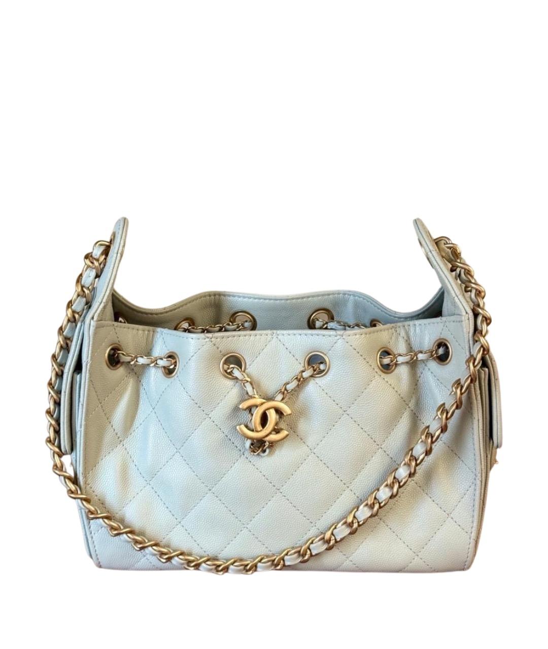 CHANEL Салатовая кожаная сумка через плечо, фото 1