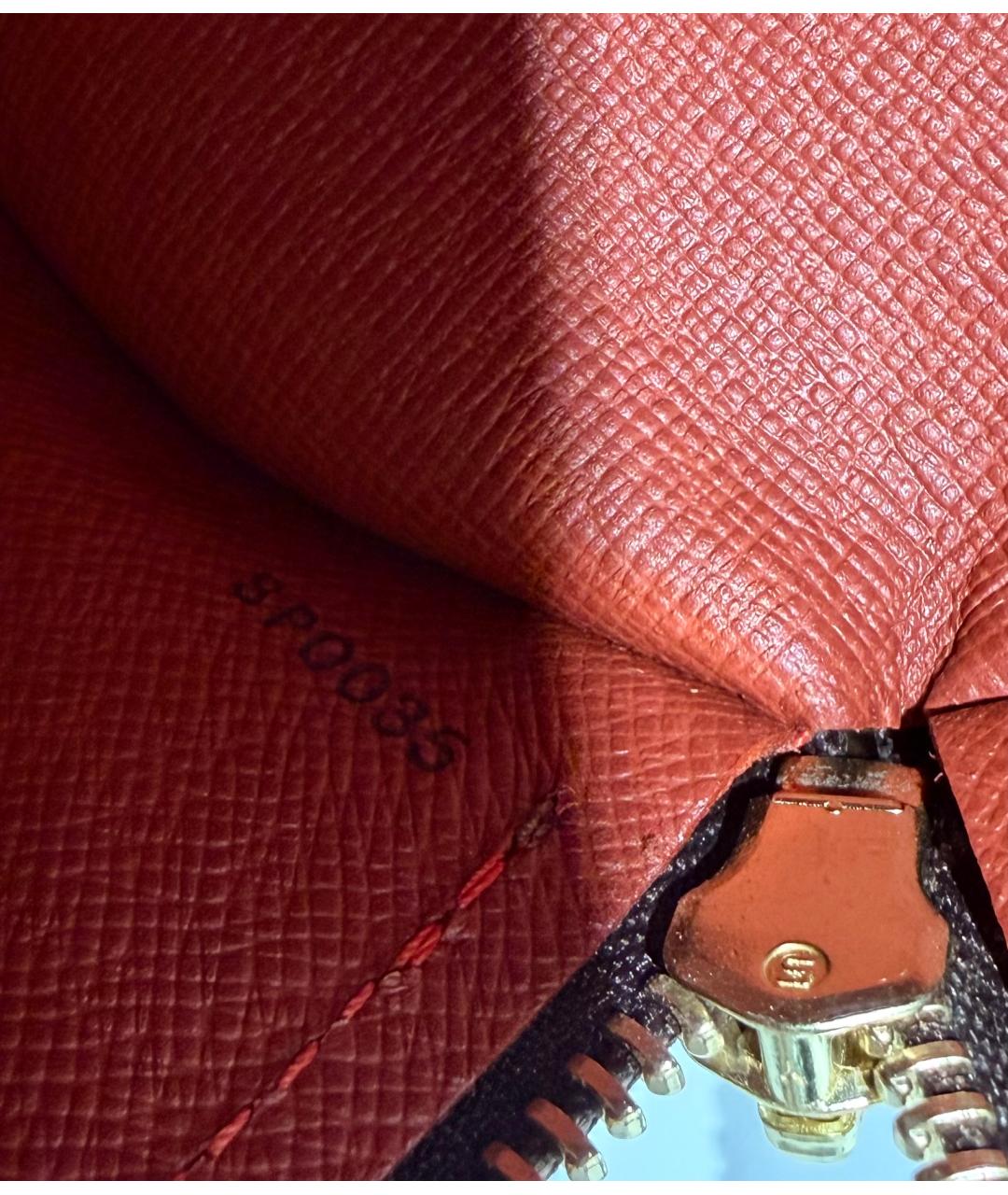 LOUIS VUITTON Коричневая канва сумка через плечо, фото 9