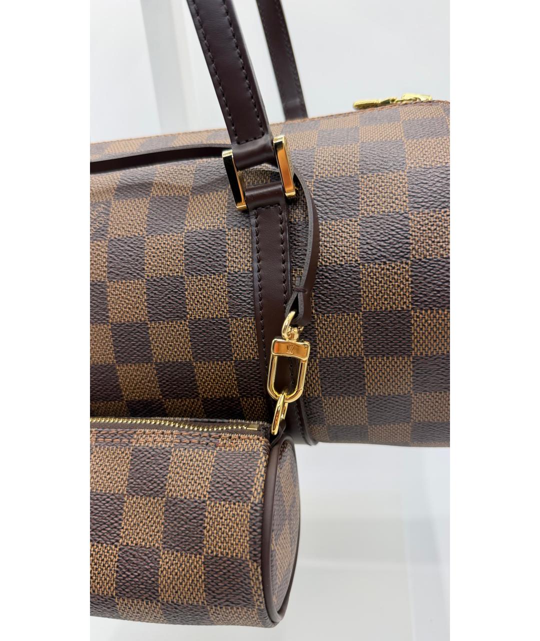 LOUIS VUITTON Коричневая канва сумка через плечо, фото 2