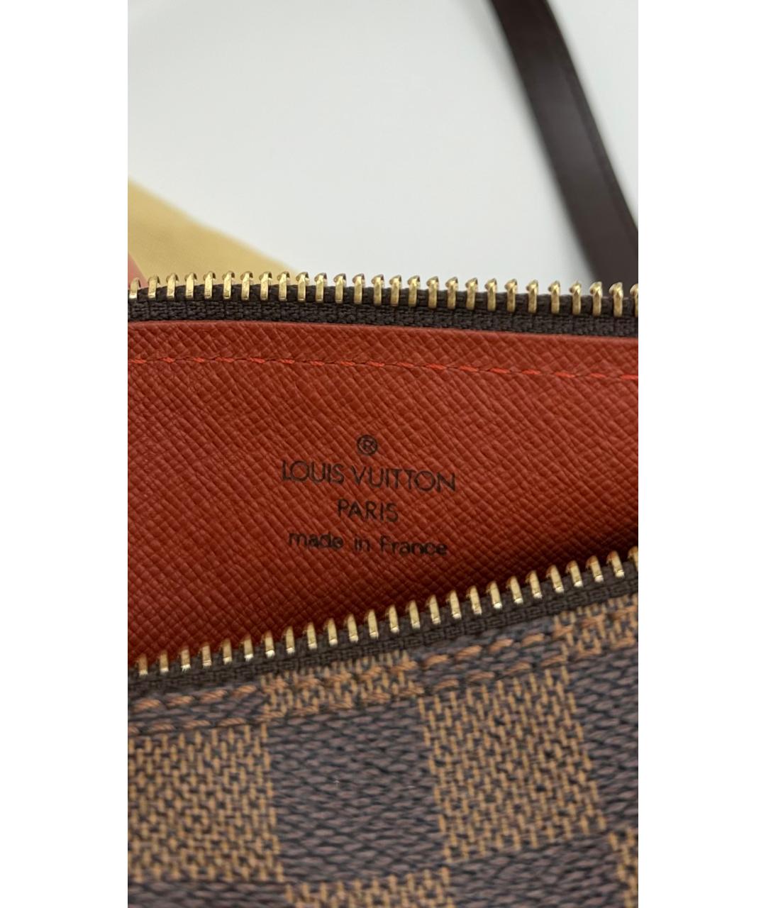 LOUIS VUITTON Коричневая канва сумка через плечо, фото 5