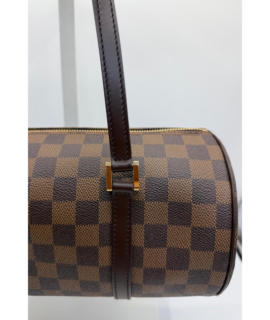 LOUIS VUITTON Коричневая канва сумка через плечо, фото 3