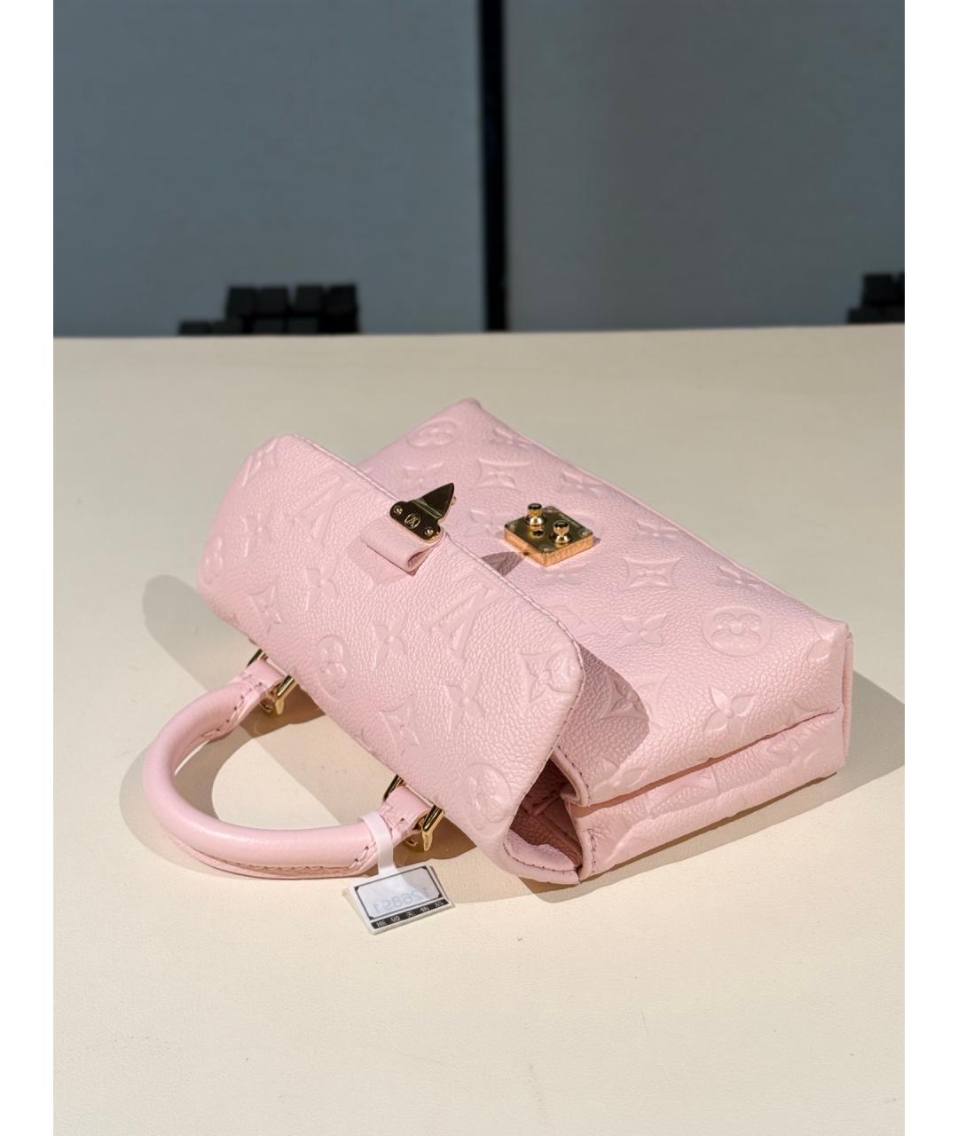 LOUIS VUITTON Розовая кожаная сумка с короткими ручками, фото 8