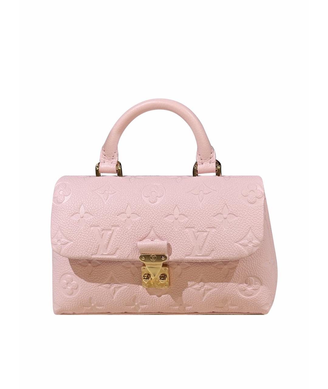 LOUIS VUITTON Розовая кожаная сумка с короткими ручками, фото 1