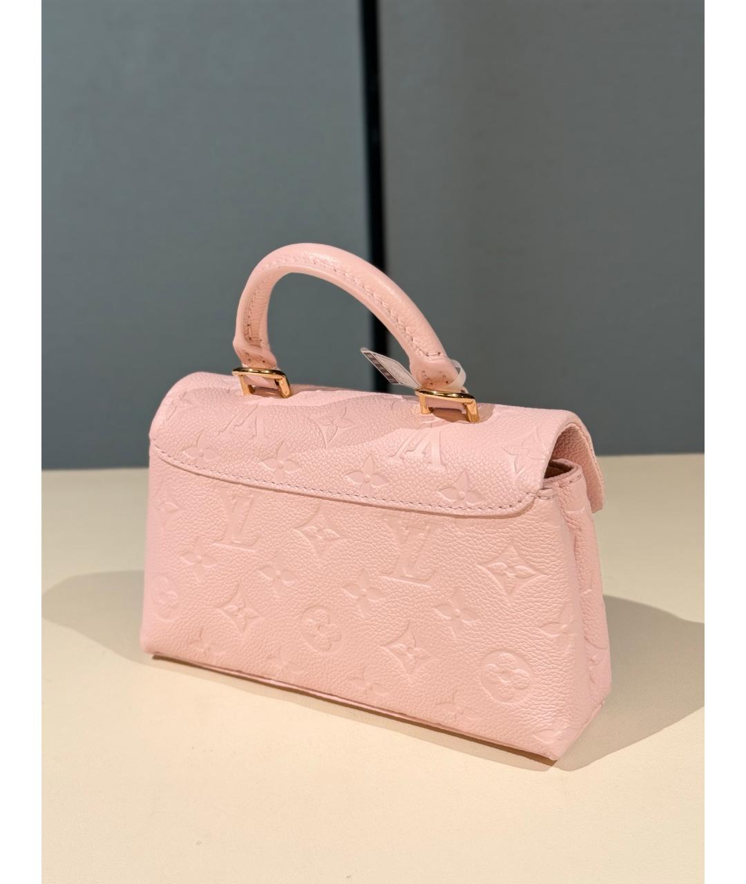 LOUIS VUITTON Розовая кожаная сумка с короткими ручками, фото 7